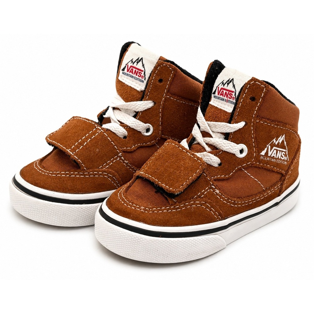 Vans MTE Mountain Edition Toddler Boys Size 5 Brown Suede Hook Loop Skate Shoes‎